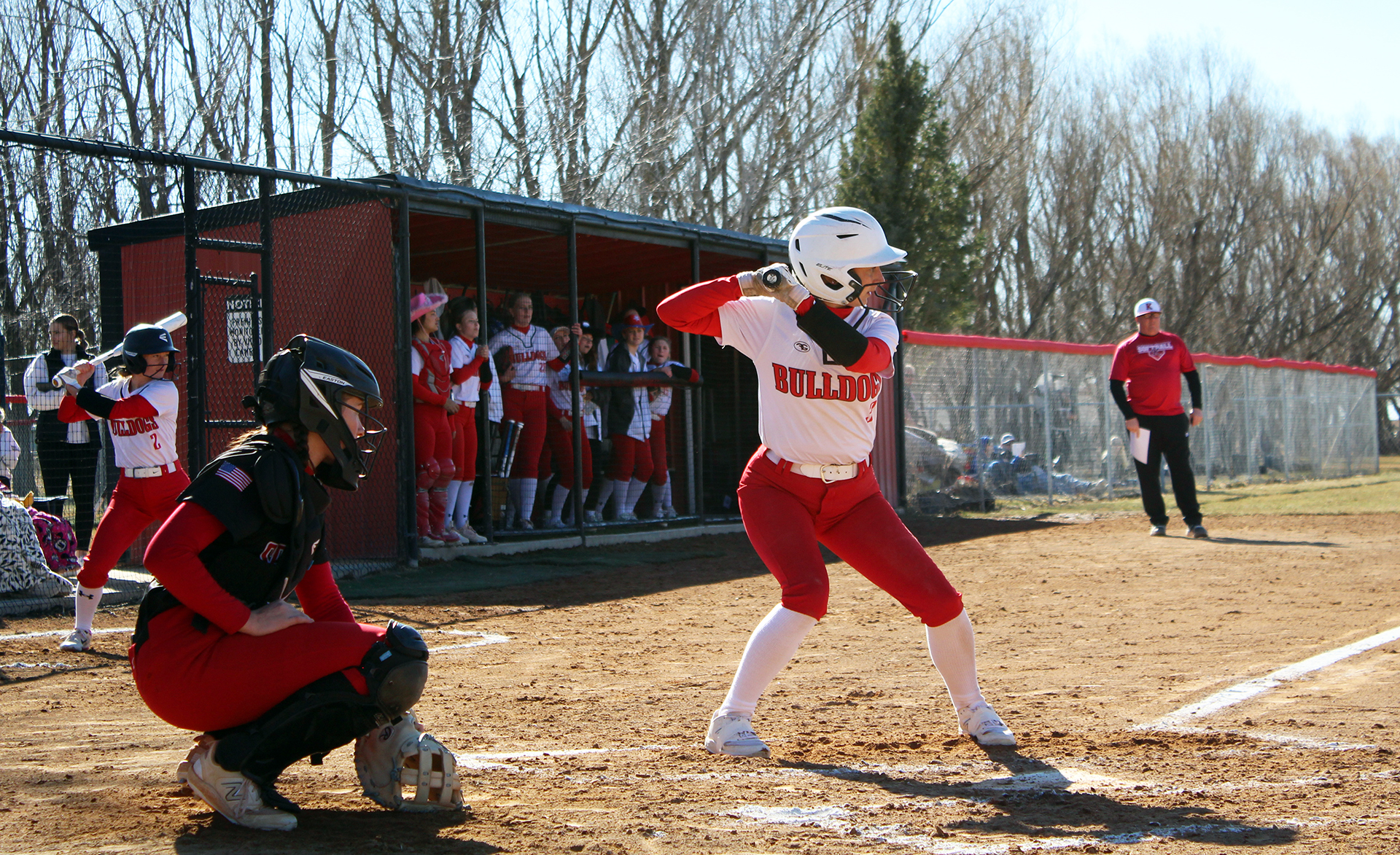 Jaci Cowger is at bat during a game last season. | Photo by Kaya Thomas