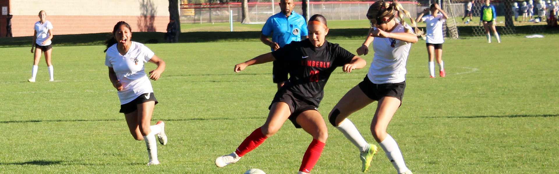 KHS sophomore Emma Chavez battles for the ball during a game against Declo this season. | Photo by Avily Davis