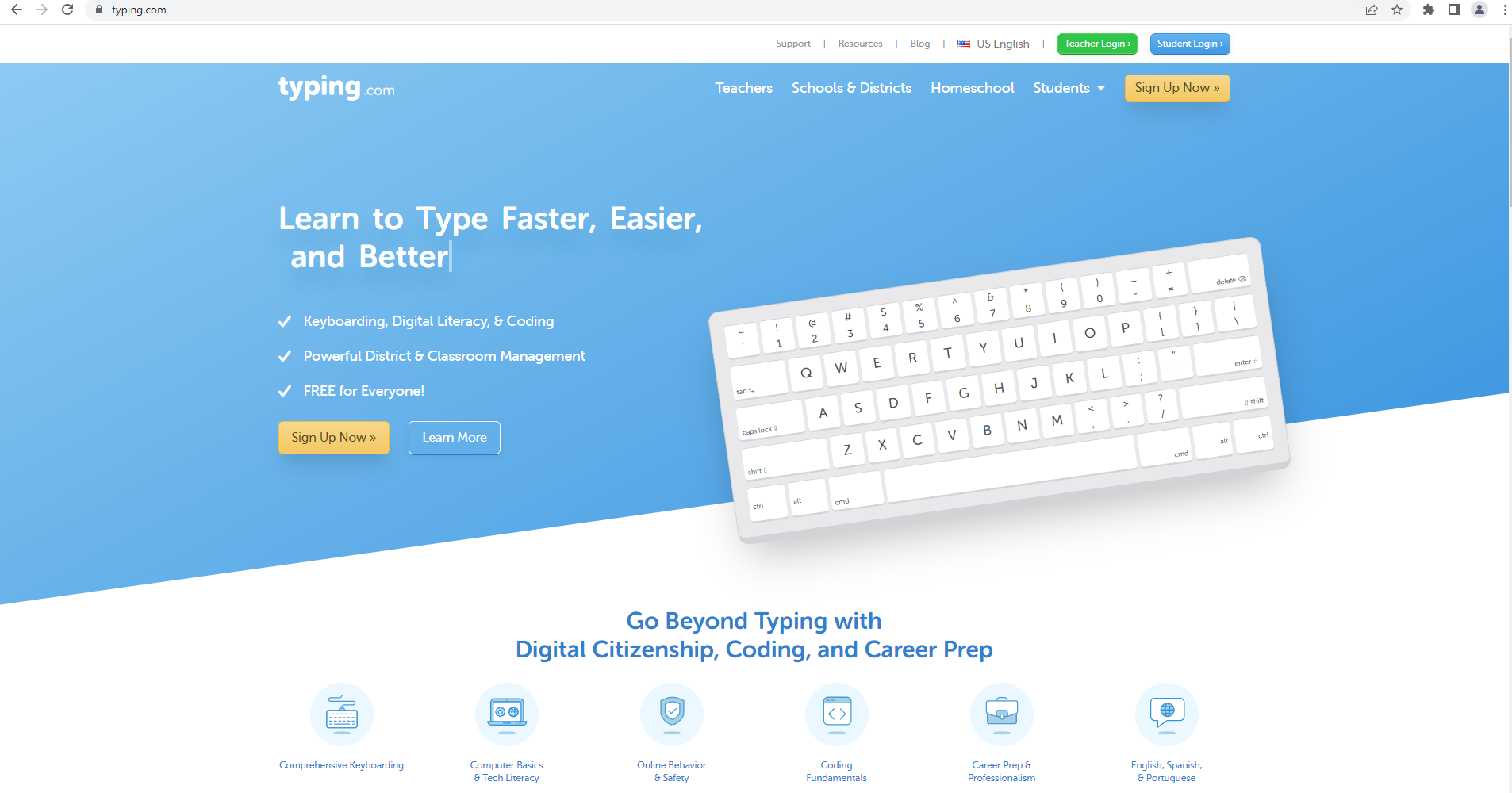 typing.com website