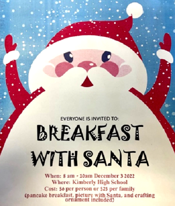 Breakfast with Santa Flyer 2022