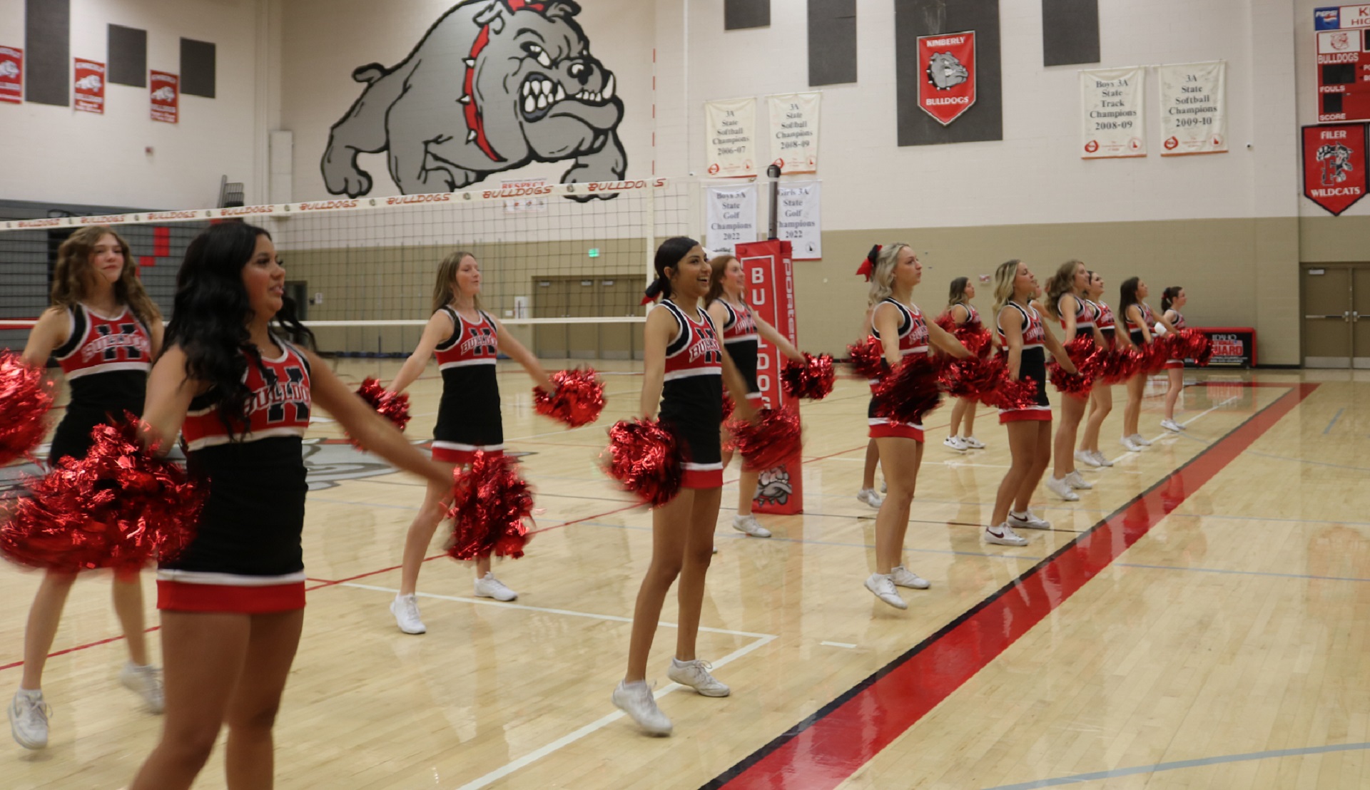 KHS cheerleaders perform during an assembly this school year. | Submitted Photo