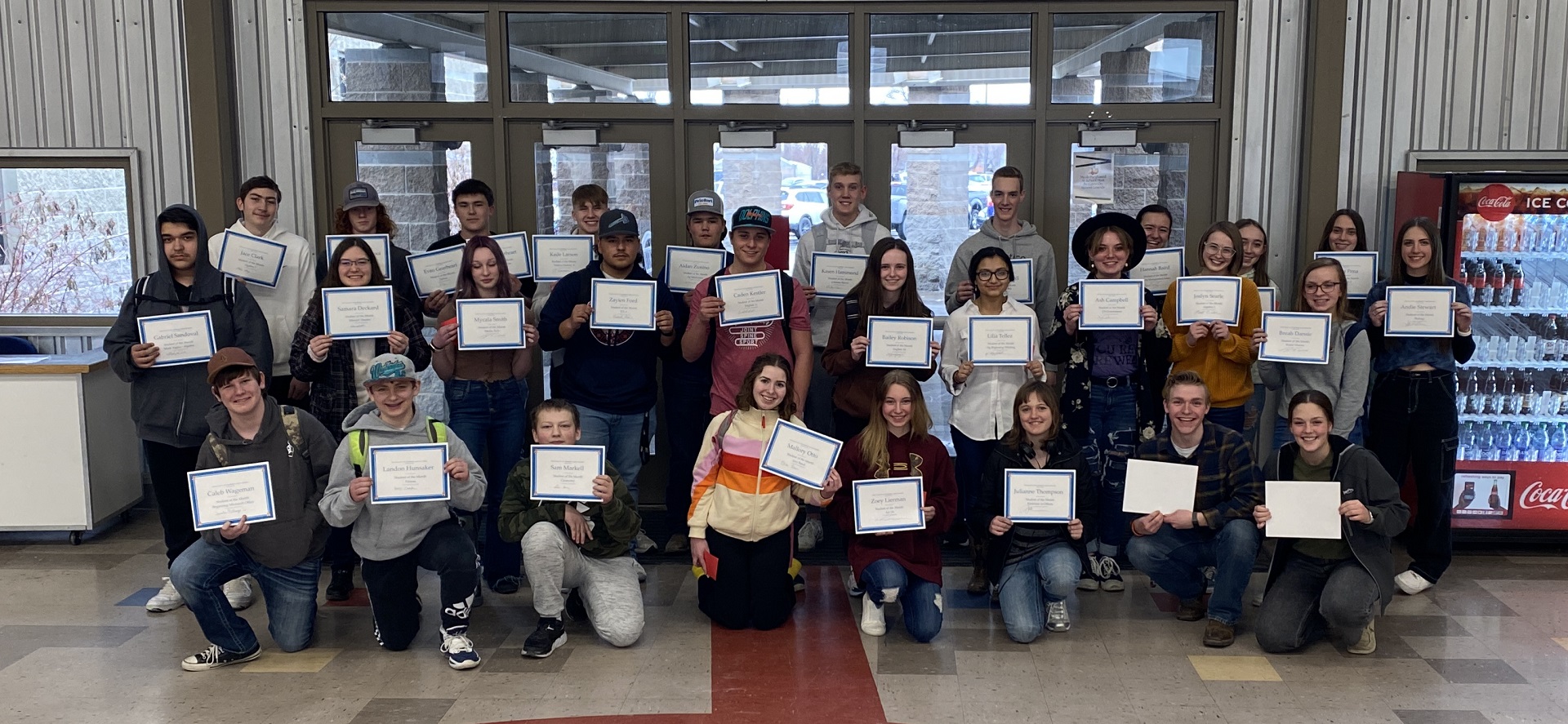 Kimberly High School Students of the Month — February 2023 | Photo by Mr. Gonzales