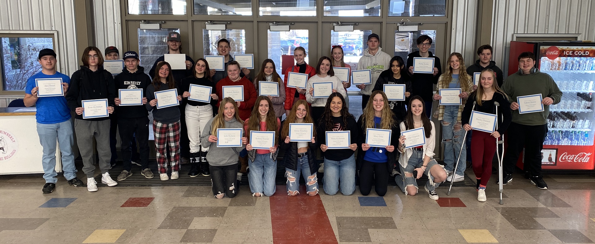 Students of the Month — January 2023 | Photo by Mr. Gonzales
