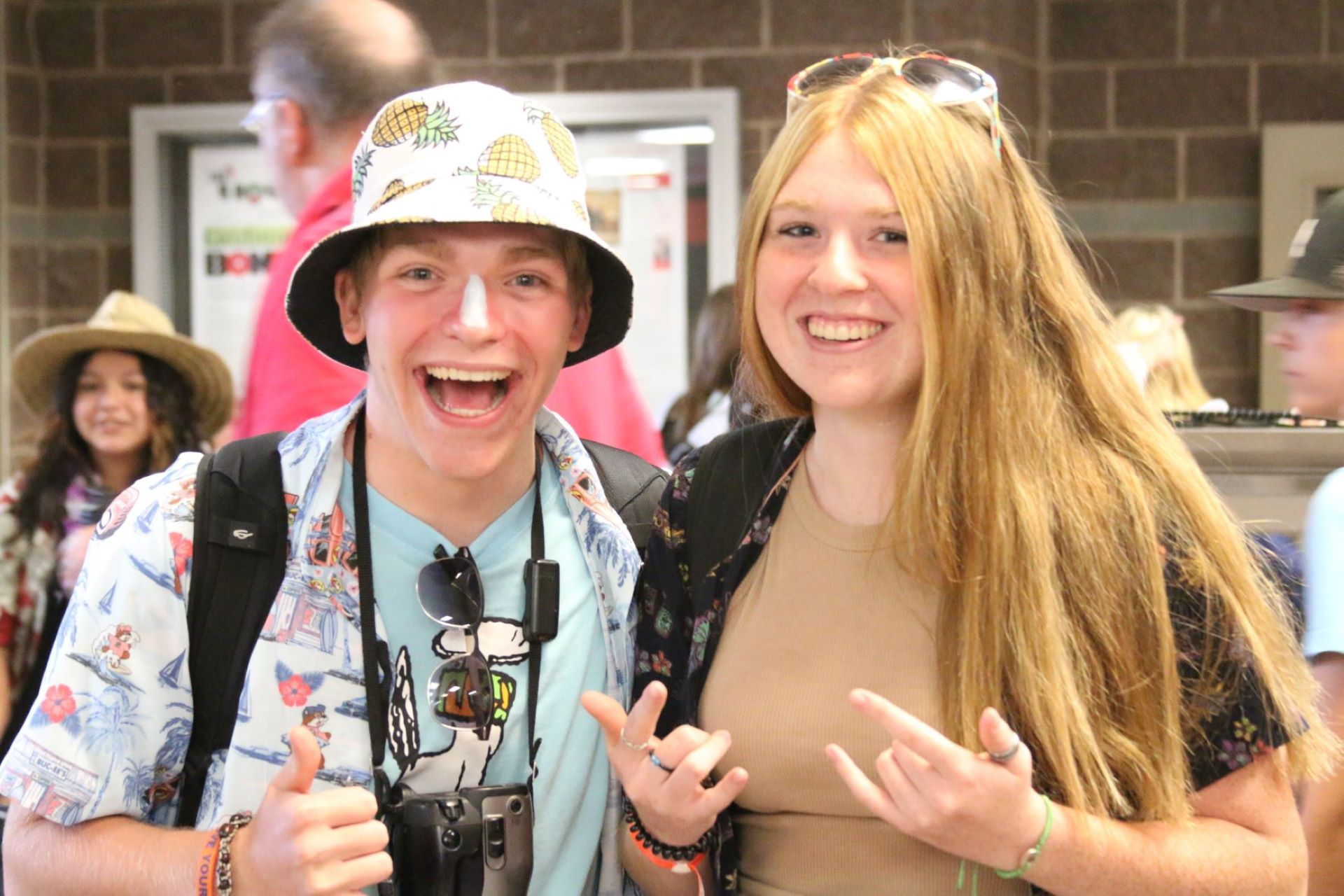 Students pose during Homecoming week in 2022. | Photo by Madison Shetler