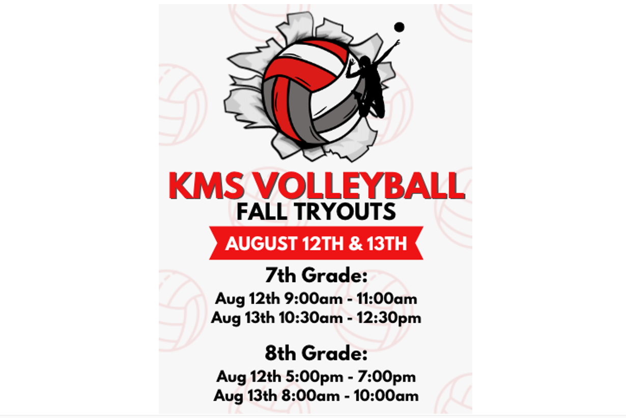 Volleyball Tryouts Start Aug 12