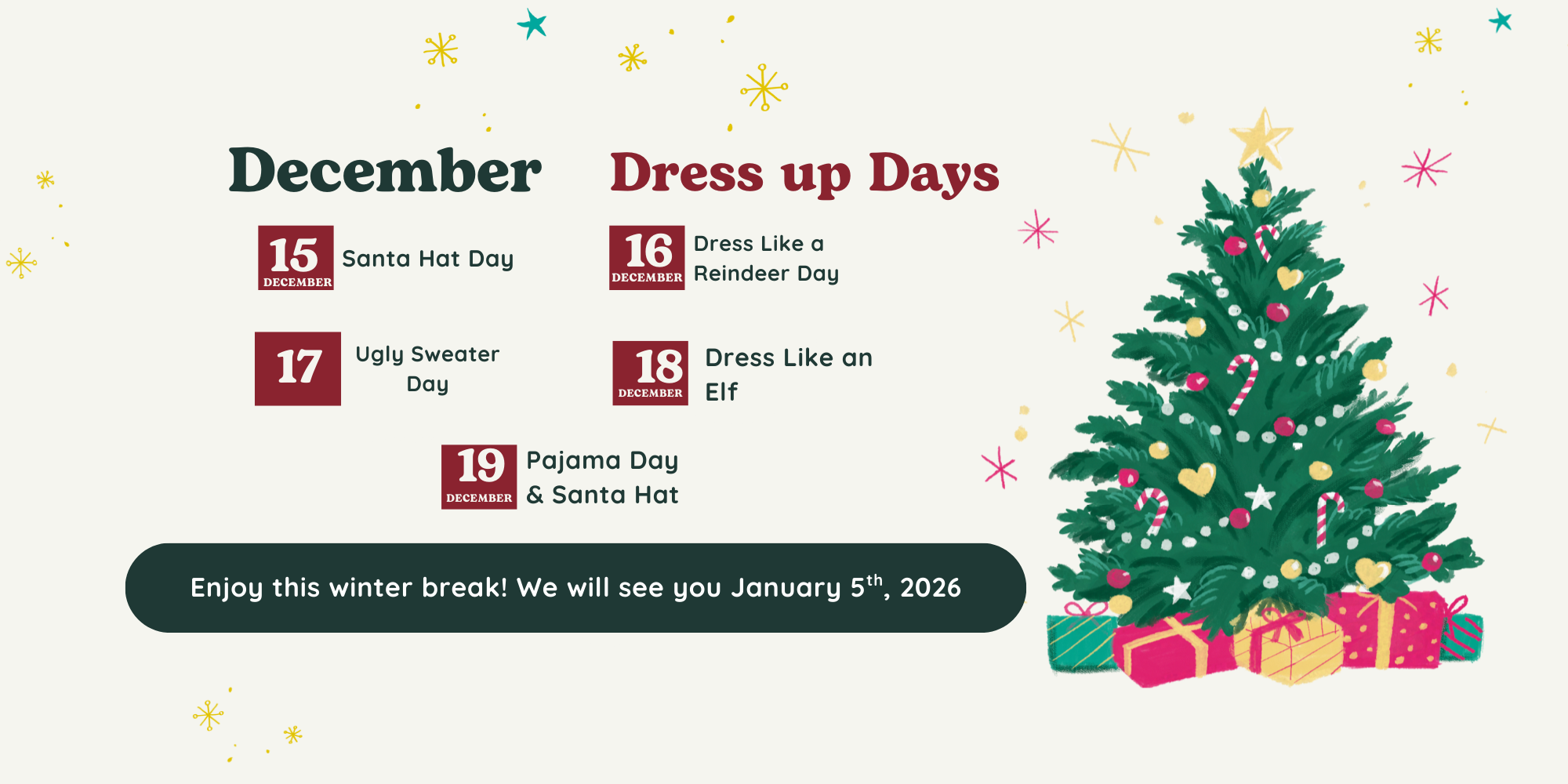 December Dress Up Days