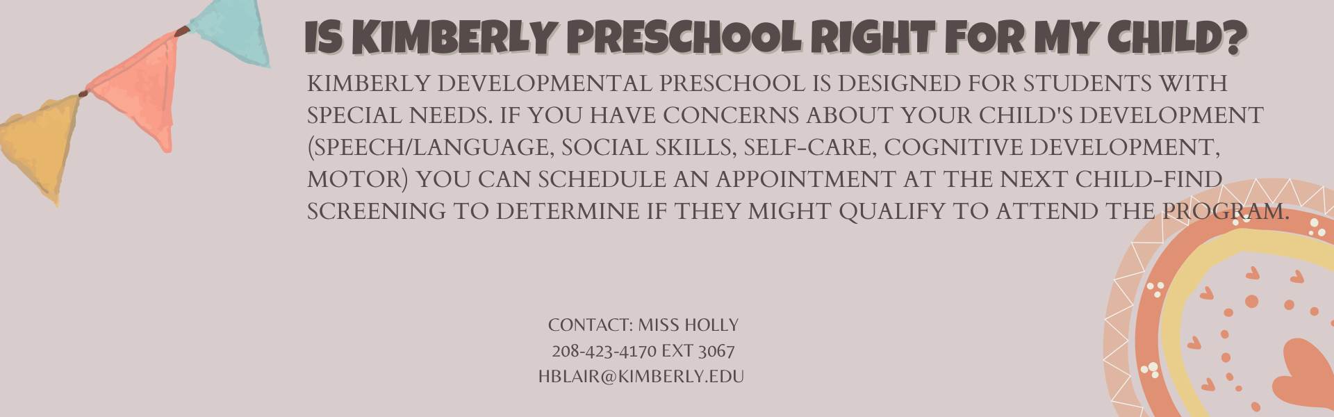 Preschool purpose