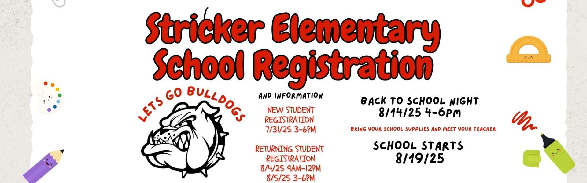 School Registration Dates