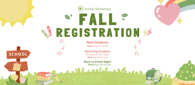 Fall Registration info